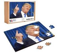 Puzzle en bois 48 Pièces Fabulous - Donald Trump President Usa Doigt Levé (28 x 20 cm) G