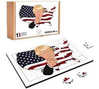 Puzzle en bois 48 Pièces Fabulous - Donald Trump Uncle Sam Caricature (28 x 20 cm) G