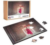 Puzzle en bois 48 Pièces Fabulous - Enfant Moine Bouddhiste avec Ombrelle (28 x 20 cm) G