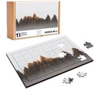 Puzzle en bois 48 Pièces Fabulous - Envol d'Oiseaux sur une Forêt de Pins (28 x 20 cm) G