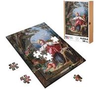Puzzle en bois 48 Pièces Fabulous - Fragonard Le colin Maillard (28 x 20 cm) G