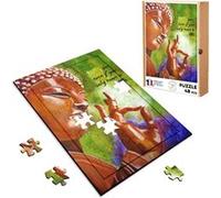Puzzle en bois 48 Pièces Fabulous - Give Citation Anglais Bouddha (28 x 20 cm) G