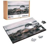 Puzzle en bois 48 Pièces Fabulous - Goutte de Rosée Sur des Galets (28 x 20 cm) G