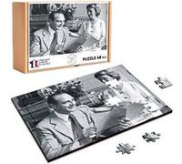 Puzzle en bois 48 Pièces Fabulous - Jacques et Bernadette Chirac (28 x 20 cm) G
