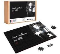 Puzzle en bois 48 Pièces Fabulous - Look Within Citation Anglais Bouddha (28 x 20 cm) G