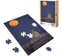 Puzzle en bois 48 Pièces Fabulous - Lune Rousse sur le Capitole Washington (28 x 20 cm) G