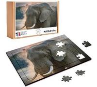 Puzzle en bois 48 Pièces Fabulous - Matriarche Éléphant (28 x 20 cm) G