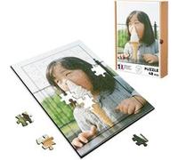 Puzzle en bois 48 Pièces Fabulous - Petite Fille Asiatique avec Son Nez (28 x 20 cm) G