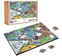 Puzzle en bois 48 Pièces Fabulous - Pixel Art Ville (28 x 20 cm) G