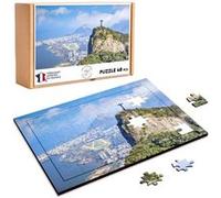 Puzzle en bois 48 Pièces Fabulous - Rio de Janeiro Christ Redempteur (28 x 20 cm) G