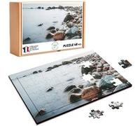 Puzzle en bois 48 Pièces Fabulous - Rivage de Galets Mer de Brume (28 x 20 cm) G