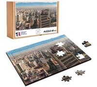 Puzzle en bois 48 Pièces Fabulous - Sao Paulo Vue Plongeante sur la Ville (28 x 20 cm) G