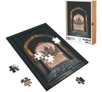 Puzzle en bois 48 Pièces Fabulous - Temple au travers d'une Porte Inde (28 x 20 cm) G