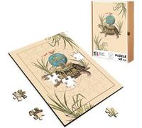 Puzzle en bois 48 Pièces Fabulous - Vaisseau Tortue (28 x 20 cm) G