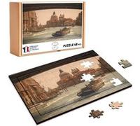 Puzzle en bois 48 Pièces Fabulous - Venise Grand Canal Dome de Santa Maria (28 x 20 cm) G