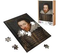 Puzzle en bois 48 Pièces Fabulous - William Shakespeare Ecrivain Portrait (28 x 20 cm) G