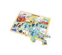 Puzzle en bois 48 pièces viga 44581 - pompiers