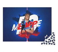 Puzzle en Bois 500 Pièces Adulte Mbappé - Jeu De Challenge Classique,Football Art Décoratif Moderne, Cadeau Créatif De Haute Qualité 500pcs (52x38cm)