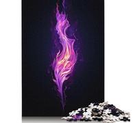 Puzzle en Bois 500 pièces Flamme Violette Puzzle Activité familiale Cadeaux de Noël 500 pièces (52 x 38 cm)