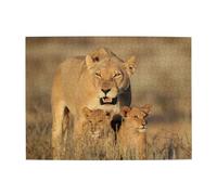 Puzzle en Bois 500 pièces « Maman Lionne » pour Adultes et Personnes âgées