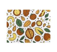 Puzzle en Bois 500 pièces « Noix et graines Style gribouillage » pour Adultes et Personnes âgées