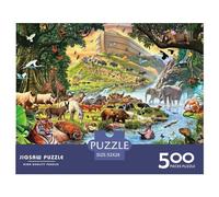 Puzzle en Bois 500 pièces pour Adultes, Animaux de la forêt Tropicale, Puzzle pour Enfants, Jeux en Famille, Cadeaux de Noël, 500 pièces (52 x 38 cm)