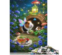 Puzzle en Bois 500 pièces pour Adultes, Cochon d'Inde, Puzzle carré pour Enfants, Jeux en Famille, Cadeaux de Noël, 500 pièces (52 x 38 cm)