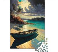 Puzzle en Bois 500 pièces pour Adultes, Destination Tropicale, Puzzle carré pour Enfants, Jeux en Famille, Cadeaux de Noël, 500 pièces (52 x 38 cm)