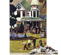 Puzzle en Bois 500 pièces pour Adultes, Divertissement Week-End, Puzzle carré pour Enfants, Jeux en Famille, Cadeaux de Noël, 500 pièces (52 x 38 cm)