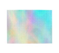 Puzzle en Bois 500 pièces pour Adultes et Seniors, avec Une Magnifique Texture Arc-en-Ciel et Un Hologramme.