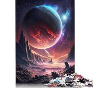 Puzzle en Bois 500 pièces pour Adultes Planète céleste Sérénité Puzzle pour Enfants Jeux en Famille Cadeaux de Noël 500 pièces (52 x 38 cm)