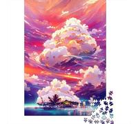 Puzzle en Bois 500 pièces pour Adultes, Promenade matinale, Puzzle rectangulaire créatif, Exercice cérébral, Jeu de défi, Cadeau, 500 pièces (52 x 38 cm)