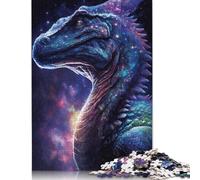 Puzzle en Bois 500 pièces, thème Galaxie et Dinosaures, idéal pour Les Adultes, idéal comme Cadeau de Noël ou d'anniversaire pour la Famille (500 pièces, 52 x 38 cm).