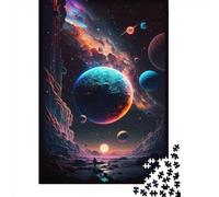 Puzzle en Bois 500 pièces Univers étrange pour Adultes et Adolescents, Grand Format, éducatif, intellectuel, décompressant, Amusant, Jeu Familial, 500 pièces (52 x 38 cm)