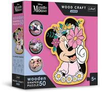 Puzzle en Bois 50pezzi Trefl- Wood Craft Sonic Stitch Minnie Mickey Spiderman