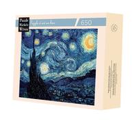Puzzle en bois 650 pièces NUIT ETOILEE - Michele Wilson - Tableaux et peintures - Adulte - Multicolore