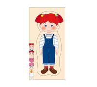 Puzzle en bois à 5 couches pour enfants - Jouet d'apprentissage de l'anatomie avec squelette, muscles et peau d'organes STE 36 pièces,