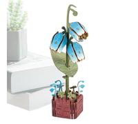 Puzzle En Bois - À Construire Kit Modèle Fai-da-Te Pour Adultes, Ensemble Botanique Décoratif Cadeau Créatif Aux Amateurs De Nature Et Partenaires Avec Design Floral Artisanal