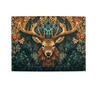 Puzzle en bois A Deer In The Bushes de 500 pièces pour adultes - Puzzle stimulant pour jeu de taille 38,1 x 51,8 cm