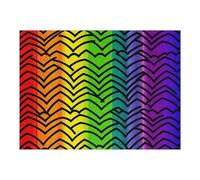 Puzzle en bois à motif arc-en-ciel Gay Pride avec boîte de rangement, puzzle en bois respectueux de l'environnement pour les loisirs à la maison, le soulagement du stress et la décoration, 500 pièces