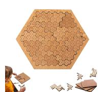 Puzzle en Bois à Motif Fractal avec Plateau,2026 New Fractal Tray Puzzle for Adults,Extremely High Difficulty Fractal Puzzles,Puzzles en bois qui font travailler les méninges Pour enfant et adulte (B)