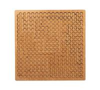 Puzzle en Bois à Motif Fractal avec Plateau, Fractal Tray Puzzle for Adults, Casse-tête Fractal Tray, Labyrinthe Créatif Unique et Inégalé avec Cadre, Puzzle Sans Image, Jeu de Réflexion Stimulant (A)
