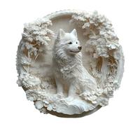Puzzle en Bois Adulte Papier 3D Samoyed - Puzzle en Bois de 295 pièces - Boîte Cadeau, décoration Murale et Cadeau pour Les Amis et la Famille