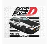 Puzzle en bois AE86 Initial D 300 pièces 38x26 cm jouet décoration mura