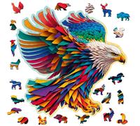 Puzzle En Bois Aigle Lumineux 250 Pièces ? Activité Artistique Et Relaxante Multicolor TU
