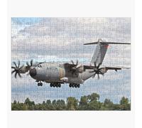 Puzzle en bois Airbus A400M 300 pièces 38x26 cm jouet décoration mura