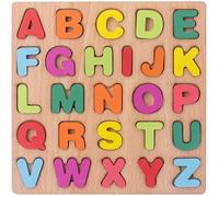 Puzzle en Bois Alphabet, Alphabet Jouet,Jouets Éducatifs, ABC Alphabet, Puzzle en Bois Tridimensionnel 3D, Blocs en Forme de Lettres
