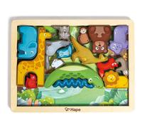 Hape Animal World Puzzle Multicolore
