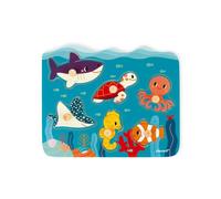 JANOD - Puzzle à Tenons en Bois Animaux marins Partenariat WWF®
