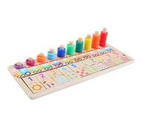 Puzzle en Bois Apprentissage Construction Mathématiques D'Enseignement D'Éducation Enfants Jouets Blocs Multicolore PT306 Multicolore G